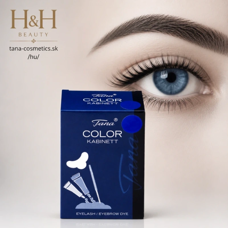 TANA-COSMETICS COLOR TARTÓS SZEMÖLDÖK ÉS SZEMPILLAFESTÉK KABIN KÉKESFEKETE kb 100 festés 2