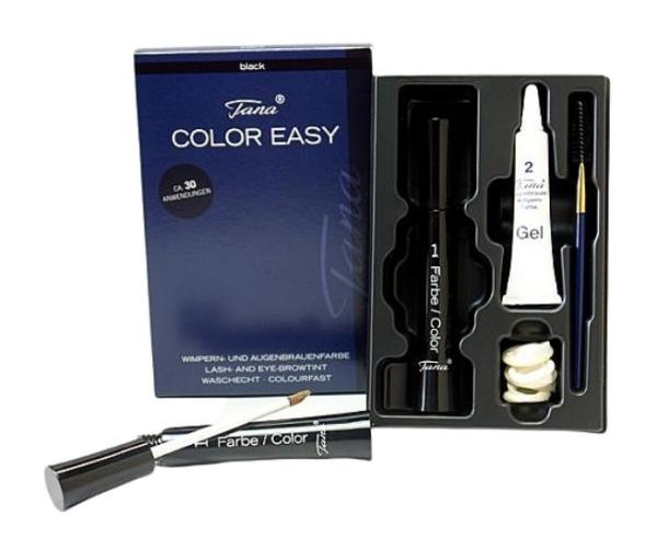 TANA-COSMETICS COLOR EASY SZEMPILLA ÉS SZEMÖLDŐKFESTÉK FEKETE / kb 30 alkalmazásra/ 1
