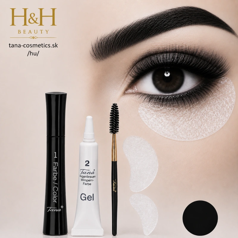 TANA-COSMETICS COLOR EASY SZEMPILLA ÉS SZEMÖLDŐKFESTÉK FEKETE / kb 30 alkalmazásra/