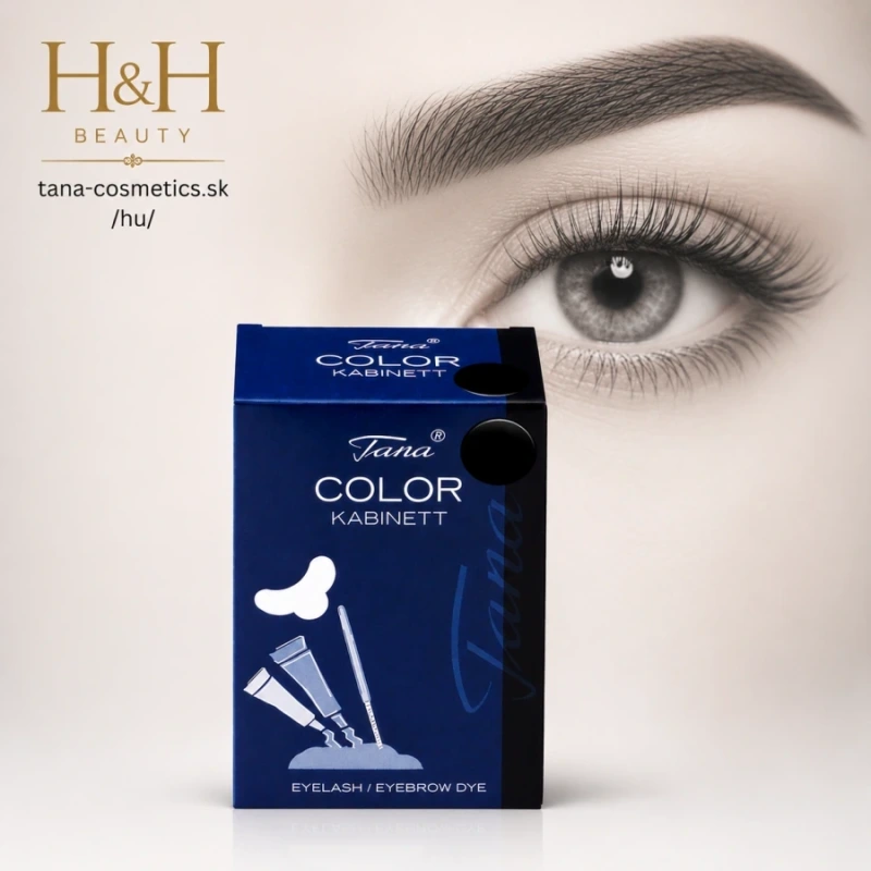 TANA-COSMETICS COLOR TARTÓS SZEMÖLDÖK ÉS SZEMPILLAFESTÉK KABIN FEKETE kb 100 festés 2